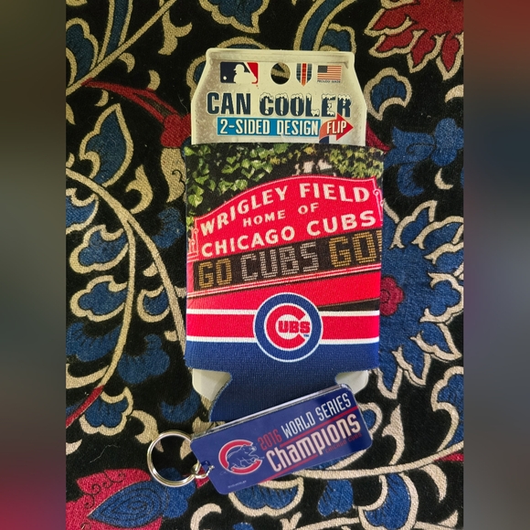Chicago cubs koozie and Keychain 2016 champions - Picture 1 of 5